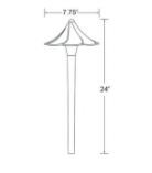 Encore AL-14-LED Path Light 7" Shade w/ 3 Watt T3 LED - Black