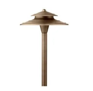 Encore BL-02-B-LED Path Light 9" Shade w/ 3 Watt T4 LED - Brass