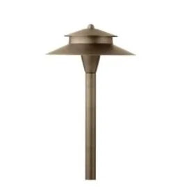 Encore BL-02-LED Path Light 9" Shade w/ 3 Watt T4 LED - Brass