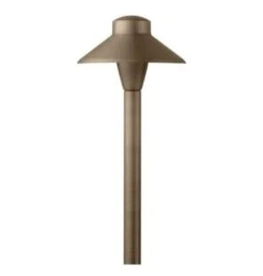 Encore BL-04-LED Path Light 4" Shade w/ 3 Watt T4 LED - Brass