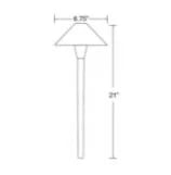 Encore BL-05-LED Path Light 7" Shade w/ 3 Watt T4 LED - Brass