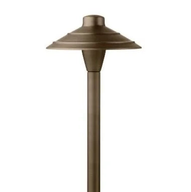 Encore BL-07-B-LED Path Light 7" Beaded China Shade w/ 3 Watt T4 LED - Brass