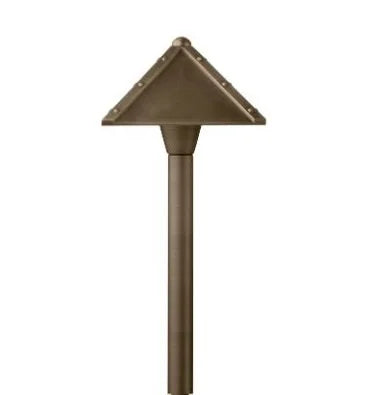 Encore BL-08-LED Path Light 6" Four Point Mission Shade w/ 3 Watt T4 LED - Brass