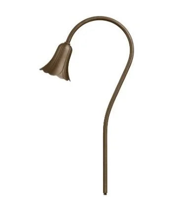 Encore BL-12-LED Path Light Tulip Shepherd Hook Stem w/ 3 Watt T4 LED - Brass