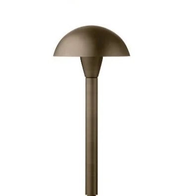 Encore BL-13-LED Path Light Smooth Domed Shade w/ 3 Watt T4 LED - Brass