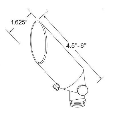Encore BL-24-LED Up Light w/ 3w LED - Brass