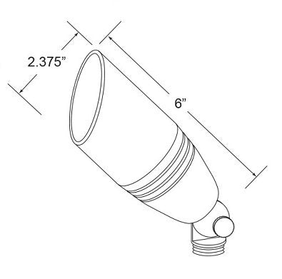 Encore BL-26-LED-RGB-BT Up Light RGB Color Changing Bluetooth - Brass