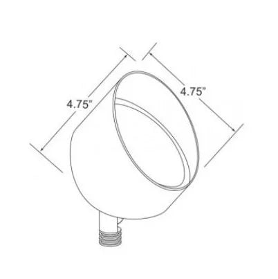 Encore BL-32-LED-6W Up Light w/ 6w LED - Brass