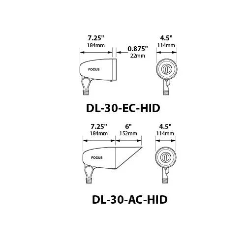 Focus DL30L154BLT Up Light w/ 10 Watt 3000K LED - Black Texture