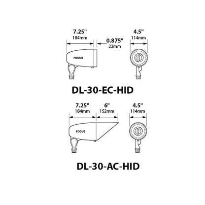 Focus DL30L154BLT Up Light w/ 10 Watt 3000K LED - Black Texture