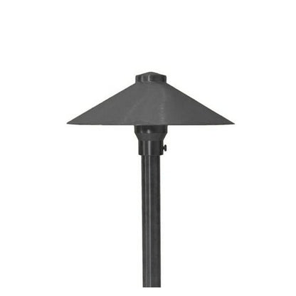 Focus RXA03L12BLT Aluminum China Hat 9" Path Light w/ LED - Black Texture