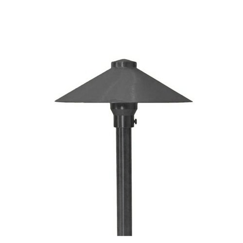 Focus RXA03L12BLT Aluminum China Hat 9" Path Light w/ LED - Black Texture