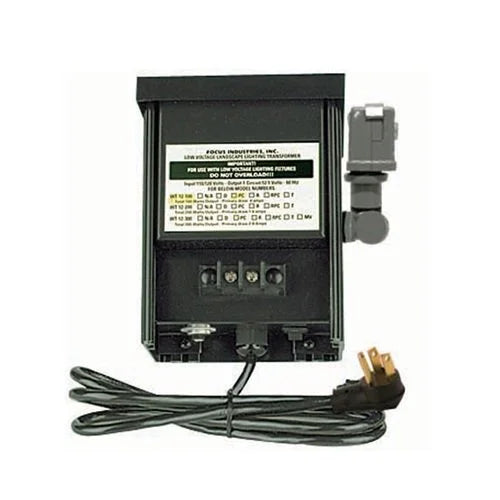 Focus WT-12-100-PC 100 Watt Transformer w/ Photocell - Aluminum