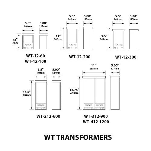 Focus WT-12-100-PC 100 Watt Transformer w/ Photocell - Aluminum