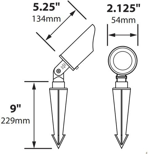Focus RXD02L24-COP Up Light with LED - Copper
