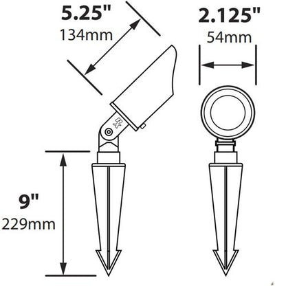 Focus RXD02L24-COP Up Light with LED - Copper
