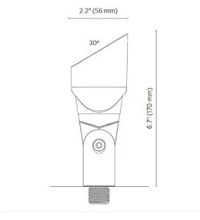 Fx Luminaire PBZDCSB LED Wall Wash Light w/ integrated LED - Sedona Brown