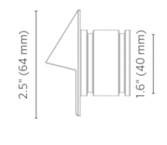 Fx Luminaire PO1LEDSQBZ LED Wall Light - Bronze