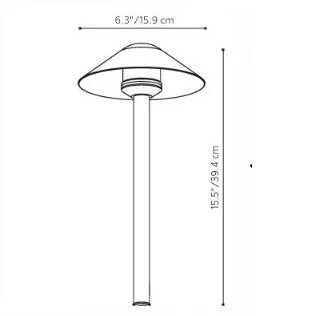 Fx Luminaire CAALED20W12RSB LED Path light - Sedona Brown