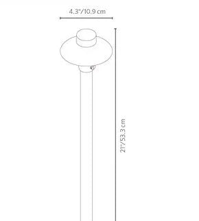 Fx Luminaire CPL4LED20W18RAB Path Light w/ 1.6W 2700K LED - Antique Bronze