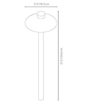 Fx Luminaire CPL7LED20W18RAB Path Light w/ 1.6W 2700K LED - Antique Bronze