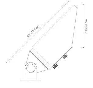 FX Luminaire CULLED20WFLASAB Up Light w/ LED 2700K - Antique Bronze