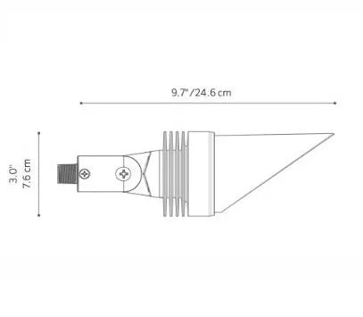 Fx Luminaire DEZD6LEDBZ LED Down Light w/ 8.2 Watt 2700K - Bronze