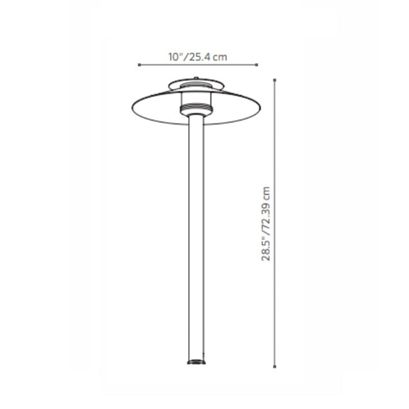 Fx Luminaire GNLED20W18RCU Path Light w/ 2700K LED - Copper