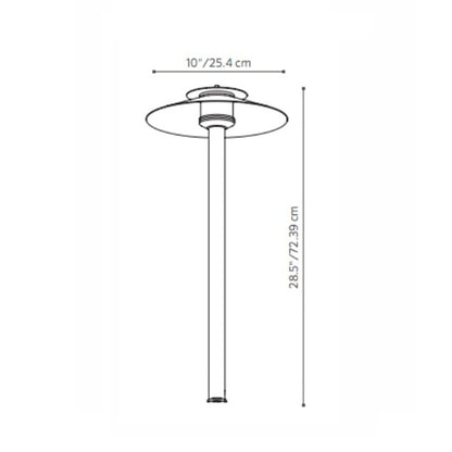 Fx Luminaire GNLED20W18RCU Path Light w/ 2700K LED - Copper