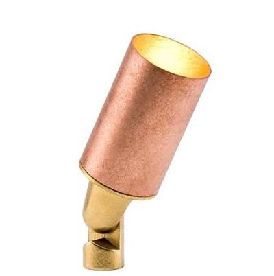 Fx Luminaire LRLED20WFLCU LED Up Light w/ 4W LED - Copper