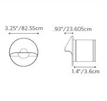Fx Luminaire MO1ZDLEDRDBZ LED Wall Light - Bronze