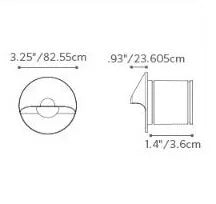 Fx Luminaire MOZD3LEDRDBS LED Wall Light - Brass