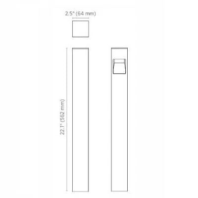 Fx Luminaire MPZZD3LEDBZ LED Path light - Bronze