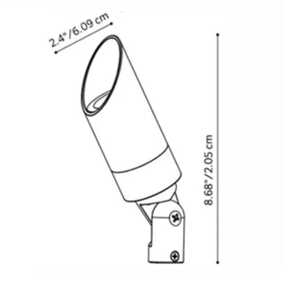 FX Luminaire MULED20WFLLSBZ Up Light w/ 4 Watt 2700K LED - Bronze