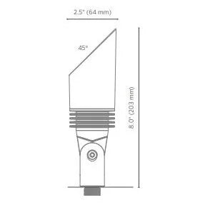 Fx Luminaire NPZDCDG Desert Granite LED Up Light - 45 Deg Shroud