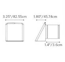 Fx Luminaire PO1LEDWWBZ LED Wall Light - Bronze