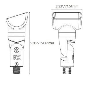 Fx Luminaire QBZD1LEDSB LED Wall Wash Light - Sedona Brown