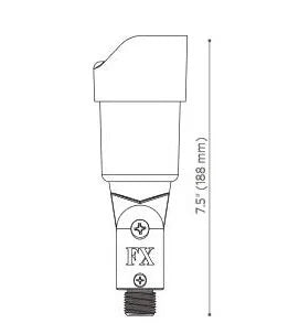 FX Luminaire RSLED20WFBZ Up Light w/ LED 2700K - Bronze