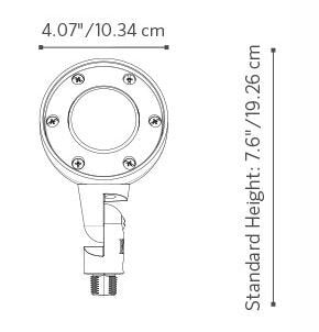 Fx Luminaire RWZD3LED18RDG LED Path light w/ 4.2 Watt LED - Desert Granite