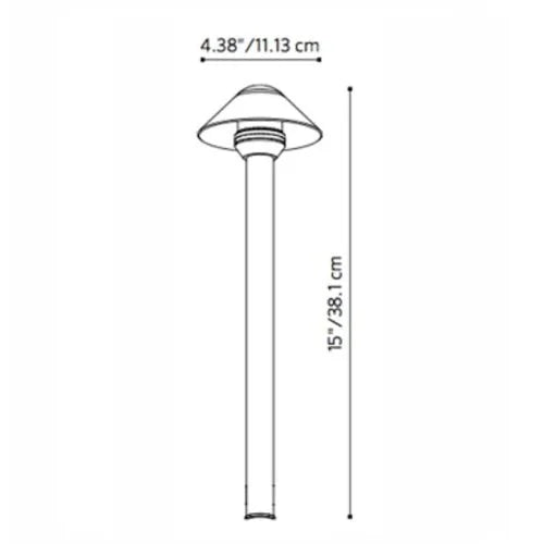 Fx Luminaire SCLED20W12RCU Path Light w/ 2700K LED - Copper