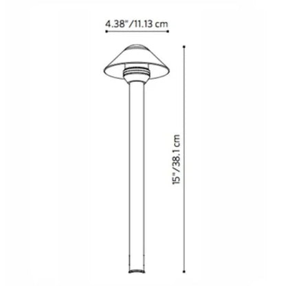 Fx Luminaire SCLED20W12RCU Path Light w/ 2700K LED - Copper