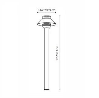 Fx Luminaire SPLED20W12RBZ Landscape Path Light w/ 1.6W 2700K LED - Bronze