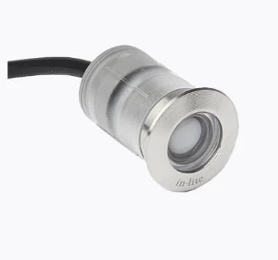 In-Lite 10104150 Fusion 22 RVS Ground Light w/ 0.2W 2750K LED - Stainless Steel