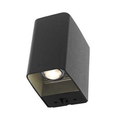 In-Lite 10301850 Ace Down Dark Wall Light w/ 3W 3000K LED - Dark Gray