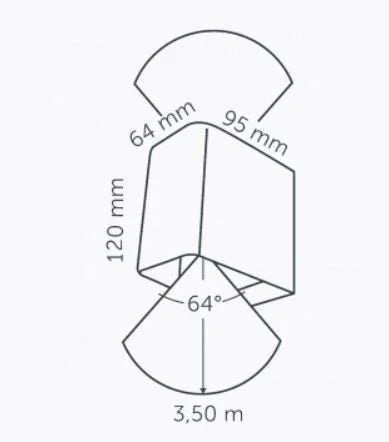 In-Lite 10301950 Ace Up-Down Dark Wall Light w/ 3W 3000K LED - Dark Gray
