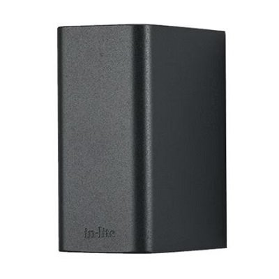 In-Lite 10301950 Ace Up-Down Dark Wall Light w/ 3W 3000K LED - Dark Gray