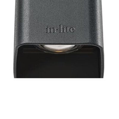 In-Lite 10301950 Ace Up-Down Dark Wall Light w/ 3W 3000K LED - Dark Gray