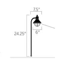 Kichler 15438OZ Seaside Path Light w/ 2.3W LED 2700K - Bronze