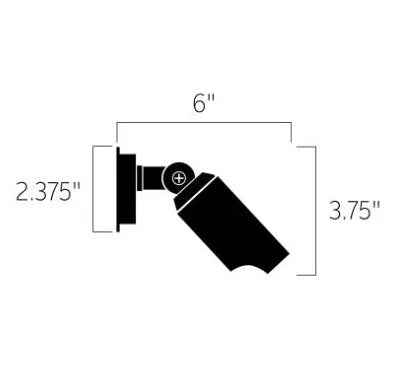 Kichler 15087AZT Down Light w/ 2.5w 2700K LED - Bronze