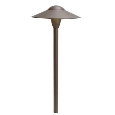 Kichler 15310AZT 8" Dome Path Light w/ T5 LED 2700K - Bronze